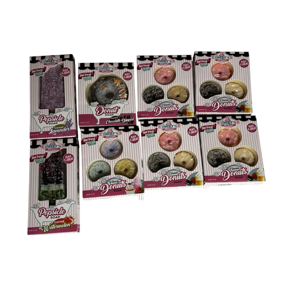 M.C. Sweets bath delights retro food kawaii cute soap bundle of 18 bar soaps